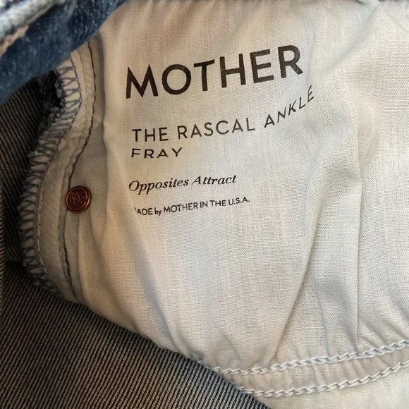MOTHER RASCAL ANKLE FRAY ‘OPPOSITES ATTRACT” 29 RETAIL $225 - Picture 4 of 10